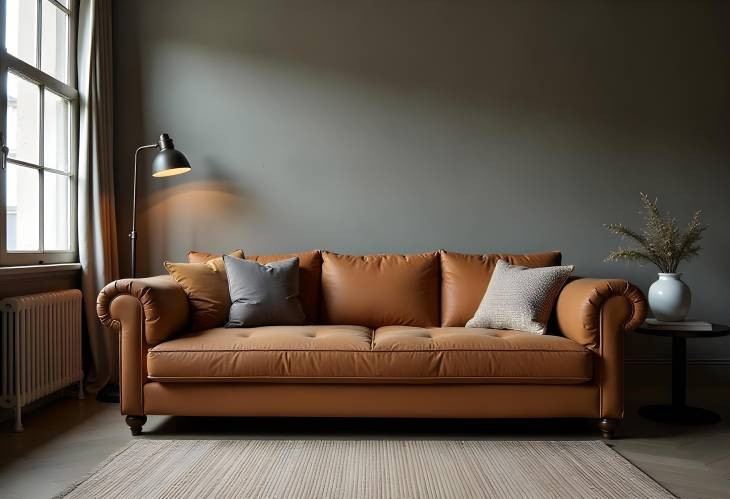 Plush Sofa in a Modern Grunge Interior